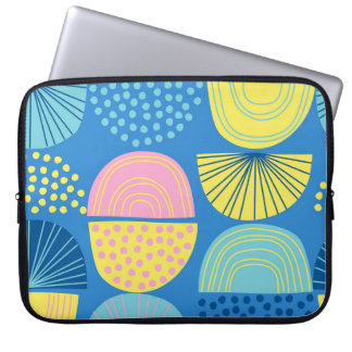 Geometric Nordic: Modern Abstract Background. Laptop Sleeve