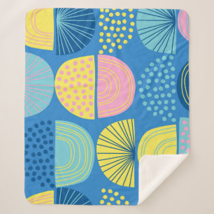 Geometric Nordic: Modern Abstract Background. Sherpa Blanket
