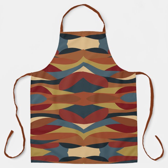 Geometric Opaque Stained Glass Style Abstract  Apron (Front)