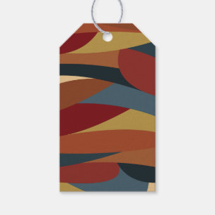 Geometric Opaque Stained Glass Style Abstract Gift Tags
