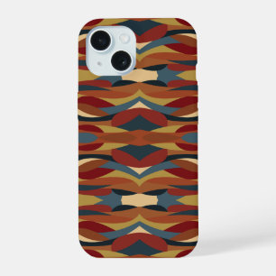 Geometric Opaque Stained Glass Style Abstract iPhone 15 Case