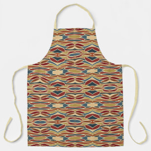 Geometric Opaque Stained Glass Style Design Apron