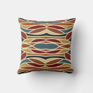 Geometric Opaque Stained Glass Style Design  Cushion