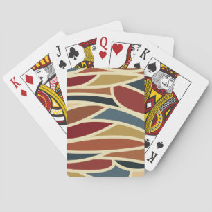 Geometric Opaque Stained Glass Style Design  Playing Cards