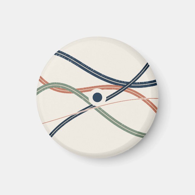 Geometric orientation star in fine grid magnet (Front)