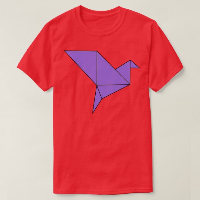 Geometric Origami Bird 4 T-Shirt (Design Front)