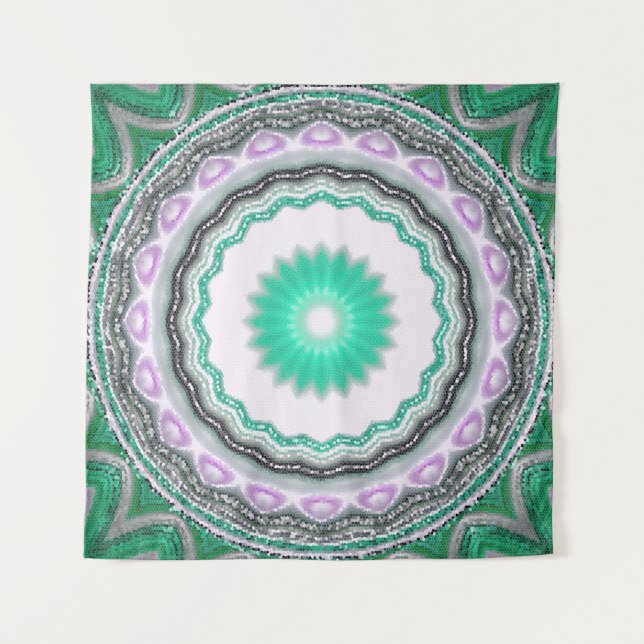 geometric ornament. Decorative mosaic texture. abs Tapestry (Front)