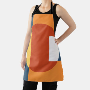Geometric overlapping shapes - Retro style Apron