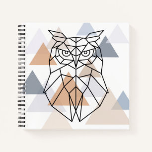 Geometric Owl Design Notebook