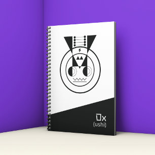 Geometric Ox Zodiac-Ushi Inspired Japanese Design Planner