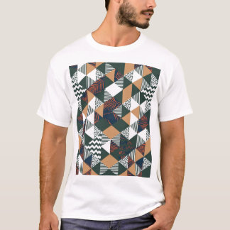 Geometric palm leaves, trendy pattern T-Shirt