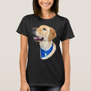 Geometric Pancake The Golden Retriever Yellow Lab T-Shirt