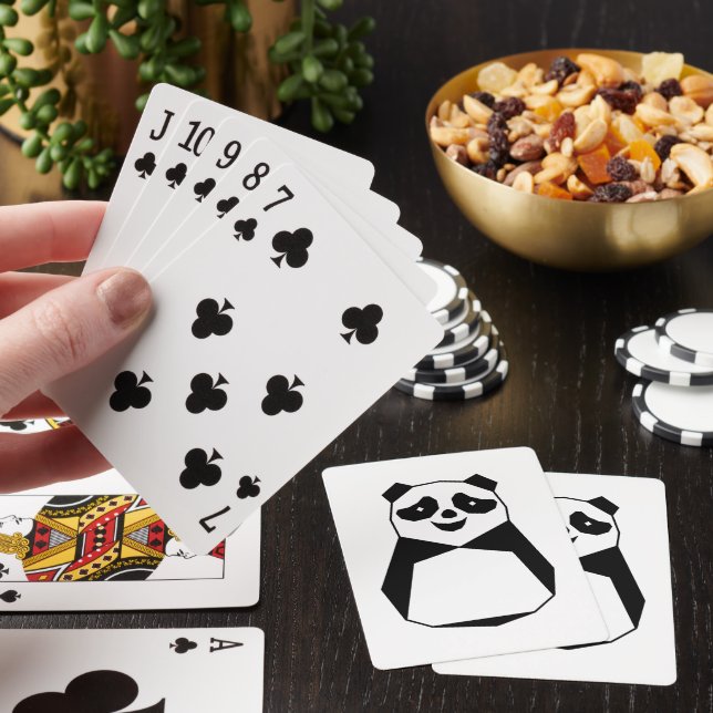 Geometric Panda Playing Cards (In Situ)