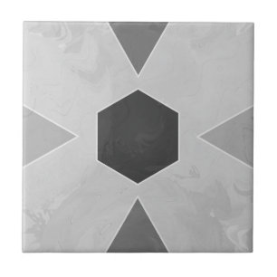 Geometric Pastel Marble Gray Tile