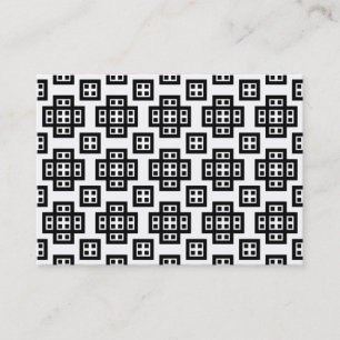 Geometric Pattern 030614 - Black Business Card