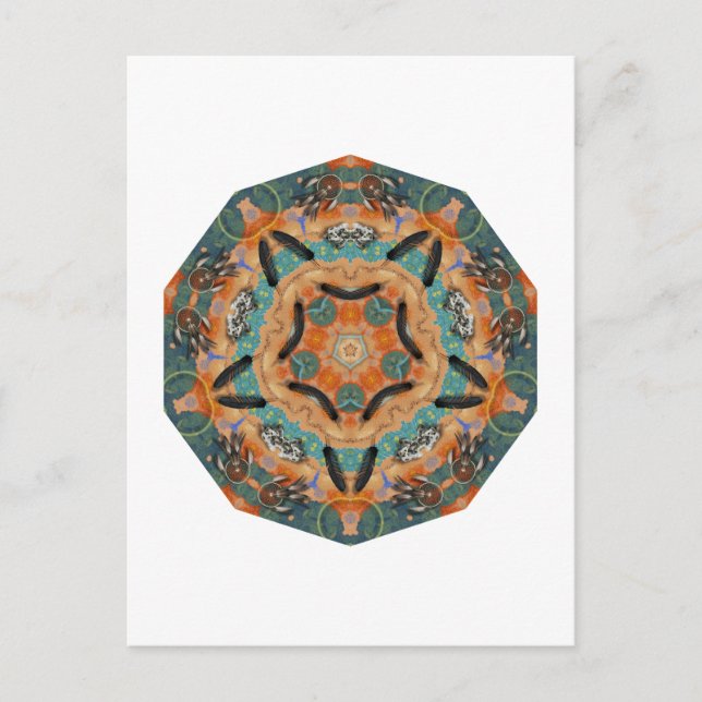 Geometric Pattern 05 - Add your own text Postcard (Front)