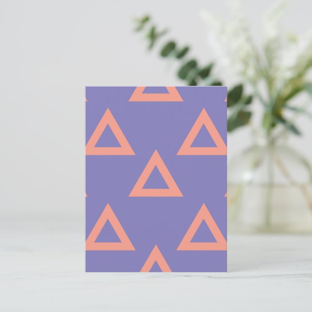 Geometric Pattern 16 Holiday Postcard (Standing Front)