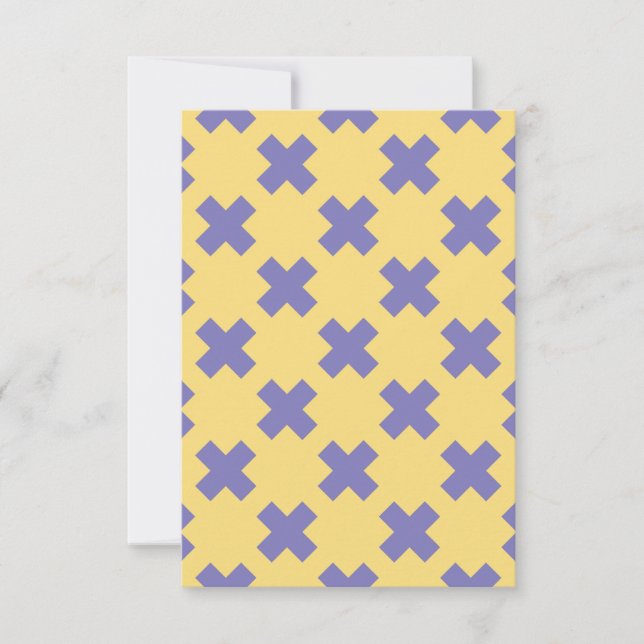 Geometric Pattern 18 RSVP Card (Front)