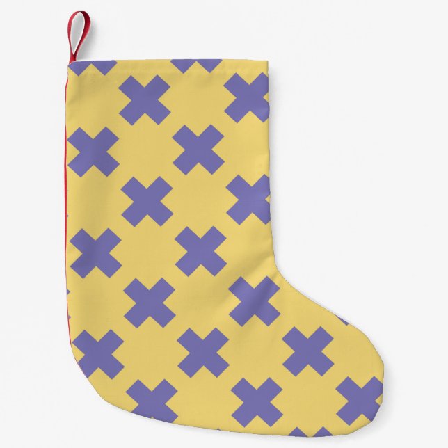Geometric Pattern 18 Small Christmas Stocking (Front)