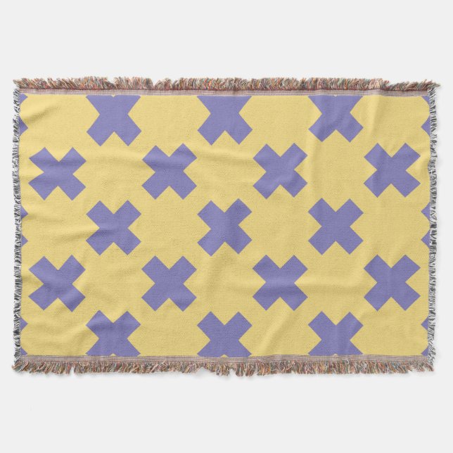 Geometric Pattern 18 Throw Blanket (Front)