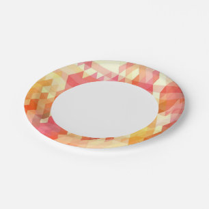 Geometric pattern 1 paper plate