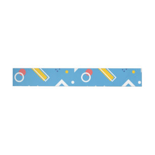 Geometric Pattern 1 Wrap Around Label