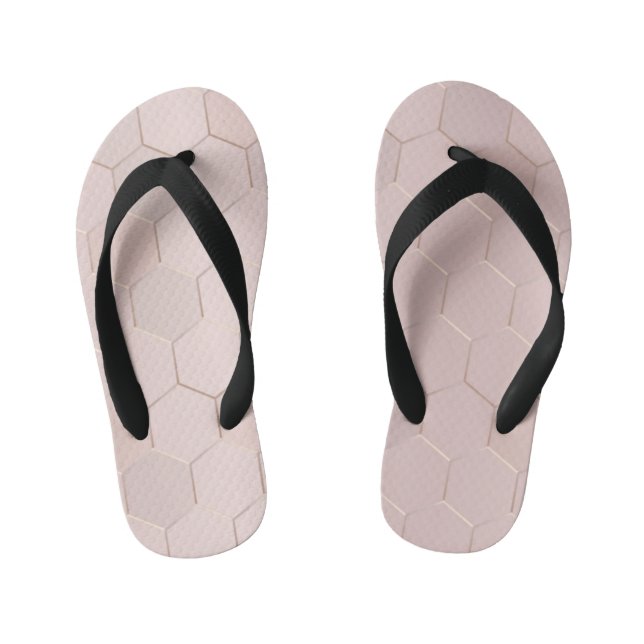 Geometric Pattern 27 Kid's Jandals (Footbed)