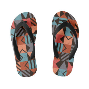 Geometric Pattern 28 Kid's Jandals