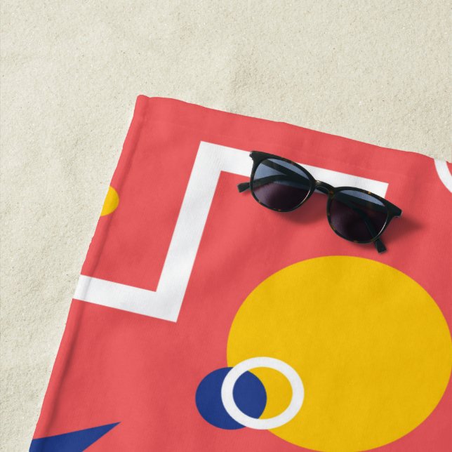 Geometric Pattern 2 Beach Towel (In Situ)