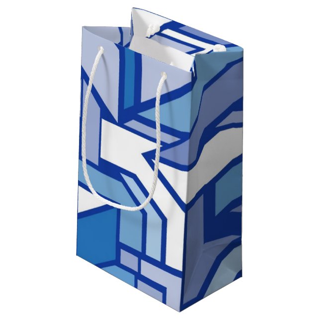 Geometric pattern 2 small gift bag (Back Angled)