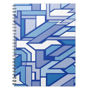 Geometric pattern 2 spiral notebook