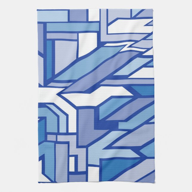Geometric pattern 2 tea towel (Vertical)
