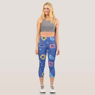 Geometric Pattern 3 Capri Leggings