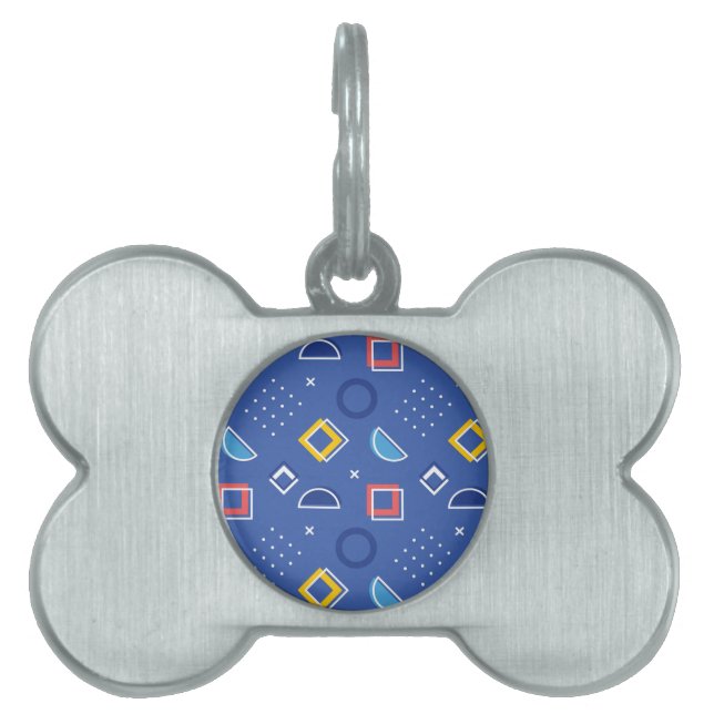 Geometric Pattern 3 Pet ID Tag (Front)