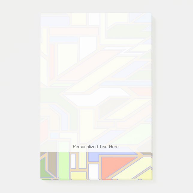 Geometric pattern 3 post-it notes (Front)