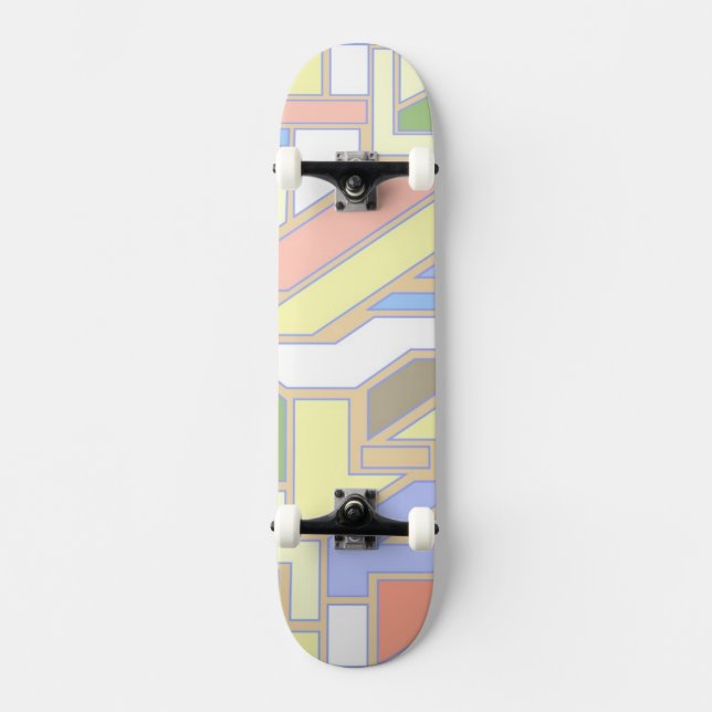 Geometric pattern 3 skateboard (Front)
