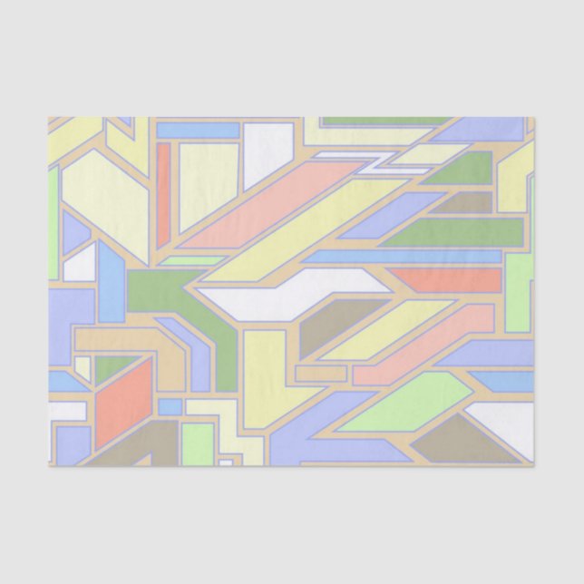 Geometric pattern 3 tissue paper (Front)