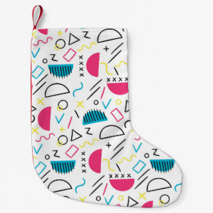 Geometric Pattern 5 Small Christmas Stocking