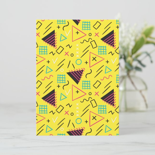 Geometric Pattern 6 Thank You Card (Standing Front)