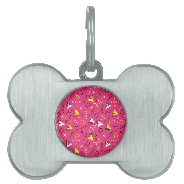 Geometric Pattern 7 Pet ID Tag (Front)