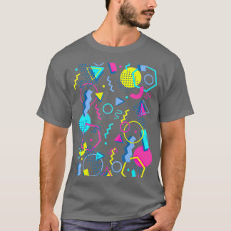 Geometric Pattern 80s 90s Memphis Style T-Shirt