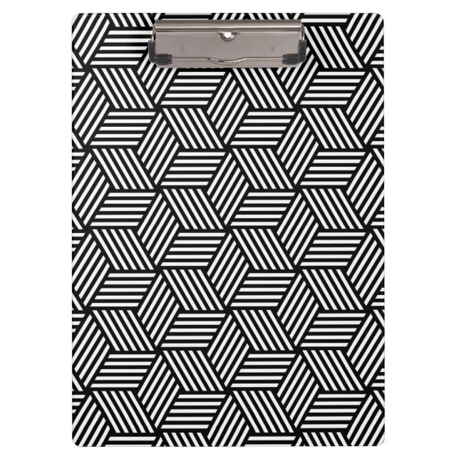 Geometric pattern art design clipboard (Front)
