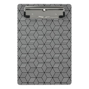 Geometric pattern art design mini clipboard