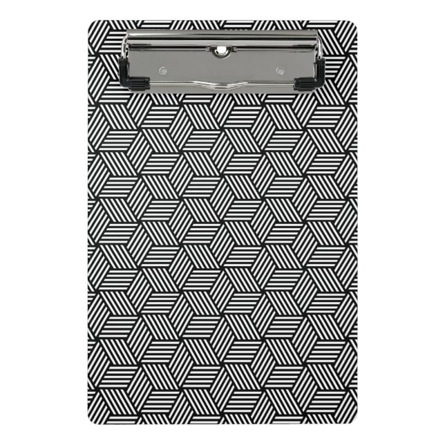 Geometric pattern art design mini clipboard (Front)