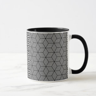 Geometric pattern art design mug