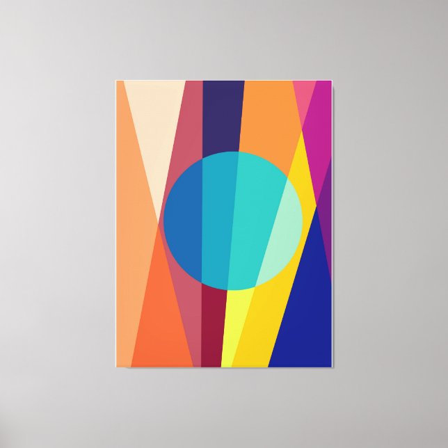  Geometric pattern background circle   Canvas Print (Front)