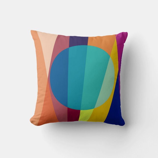  Geometric pattern background circle   Cushion (Front)