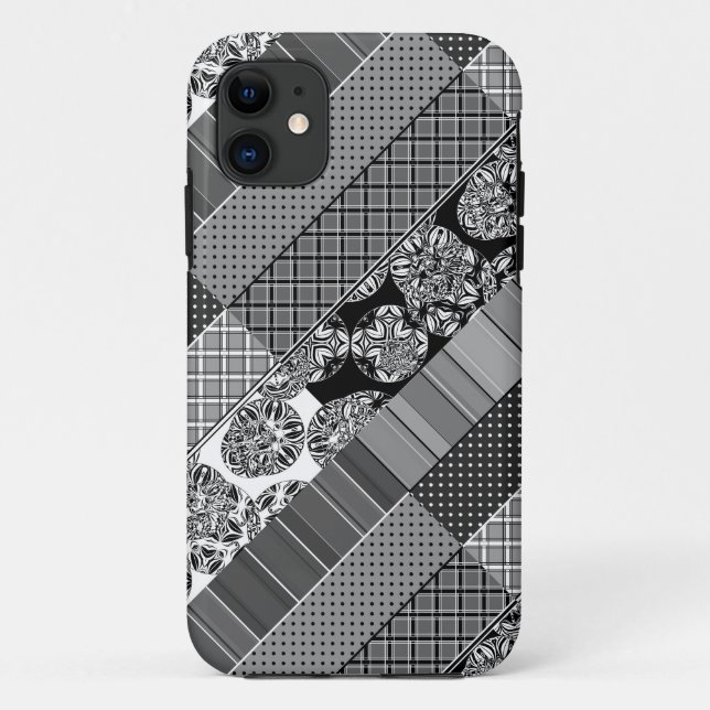  Geometric ,Pattern , black and white  Case-Mate iPhone Case (Back)