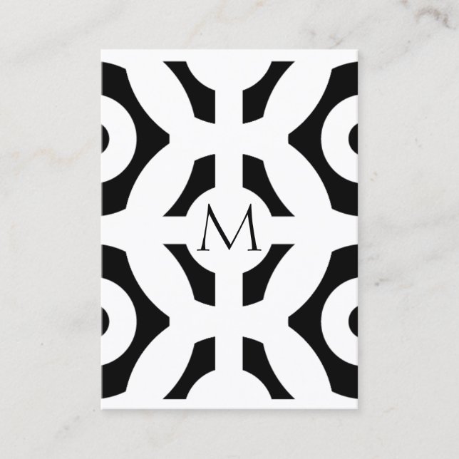Geometric Pattern Business Card (Front)