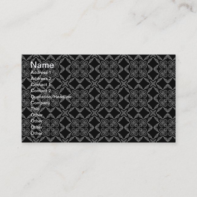 Geometric Pattern Business Card (Front)